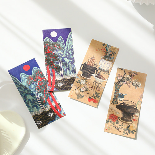 Poong Sim Dang Korean Folk Painting Postcard Set (4 Types)