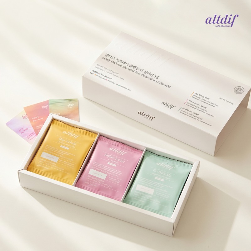 Aldife Caffeine-Free Refresh Tea Collection 3-Piece Gift Set