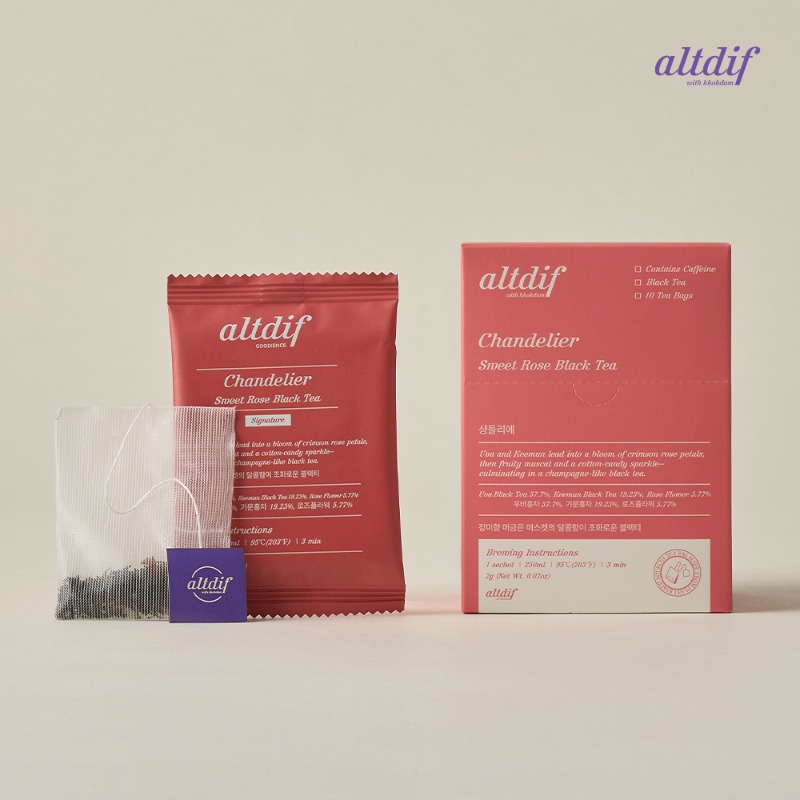 Aldiff Chandelier Tea Bag 10 Count - Rose Black Tea Blend