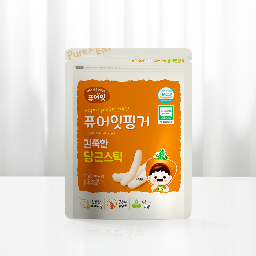 Pure Eat Finger Organic Baby Snack Long Carrot Stick