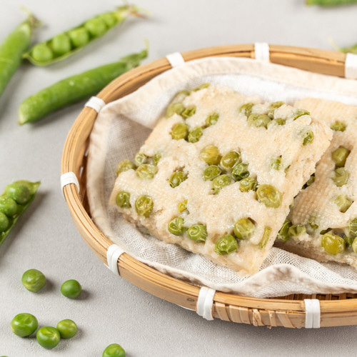 Ssarijai Sugar-Free Brown Rice and Pea Sulgitteok (100g × 8 Individual Packages)