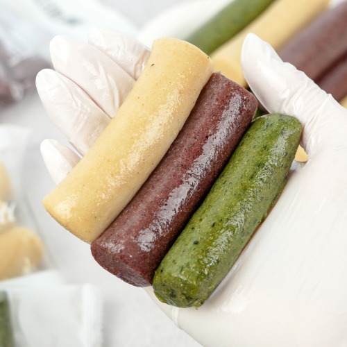 Organic Brown Rice Garaetteok 3-Variety Pack 600g - Sugar-Free Rice Cake Assortment for Breakfast