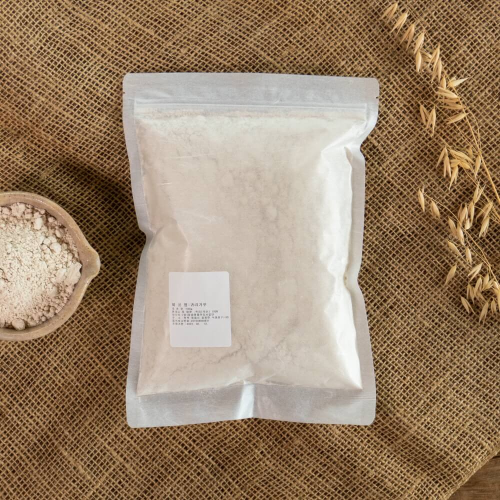 Domestic Raw Oat Powder 500g - Oat Flour Powder with Benefits Grain Pack