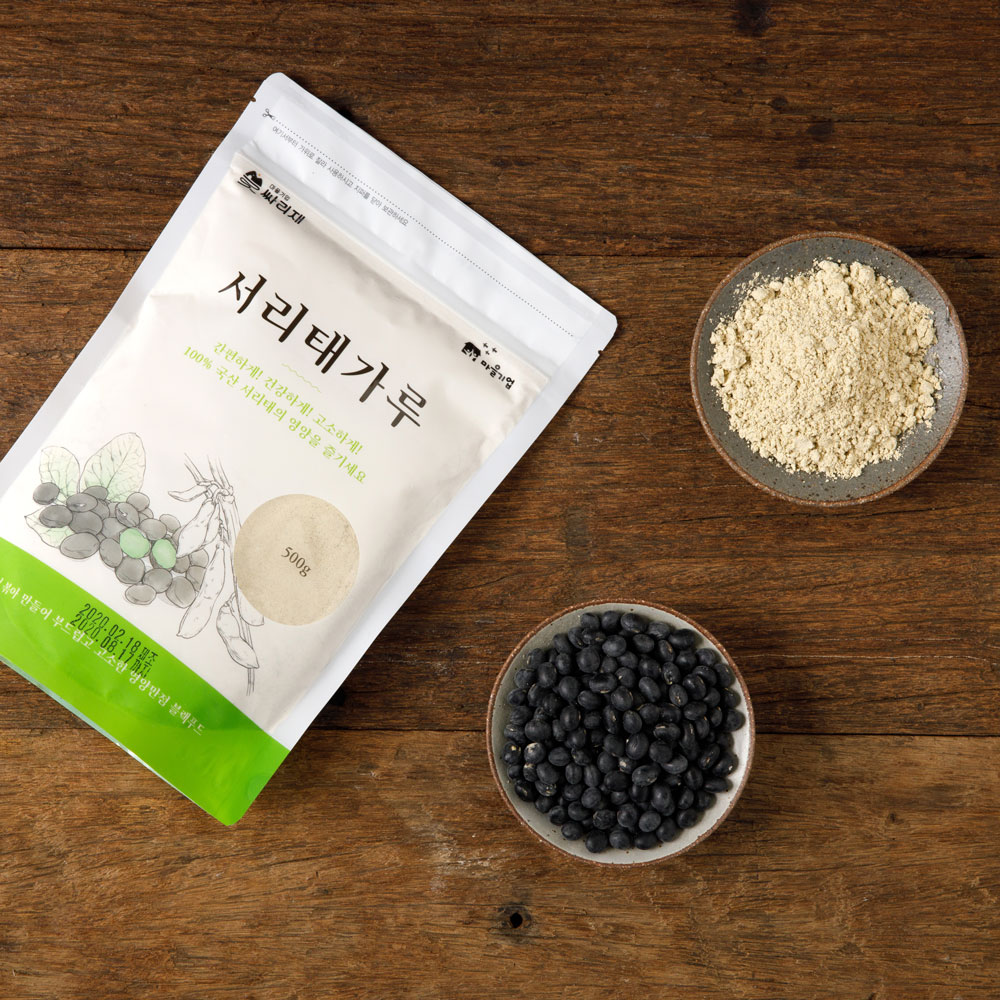 Ssariae-jae Korean Black Soybean Powder (Seorit-tae) 500g - Roasted for Kongguksu & Injeolmi