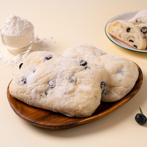 Nenia Soft Olive Ciabatta 130g - Korean Wheat Handmade Bread Meal Replacement