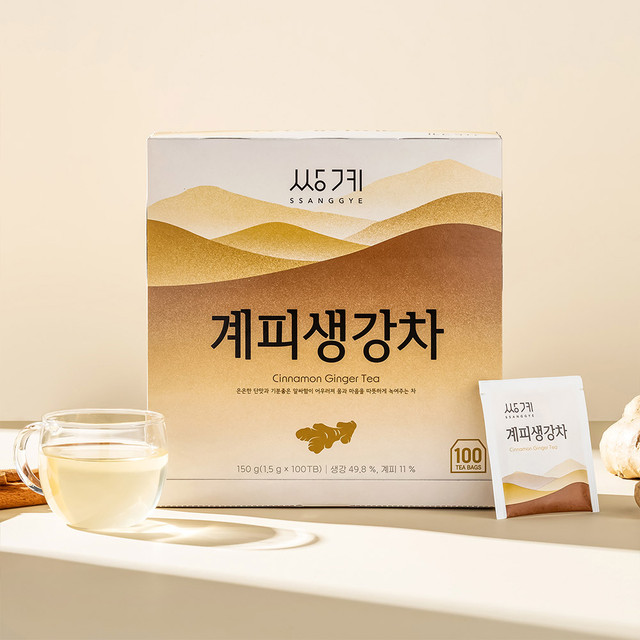 Ssanggye Myeongcha Cinnamon Ginger Tea 100 Tea Bags