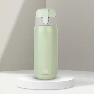 保溫保冷雙鎖薄荷色保溫杯370ml