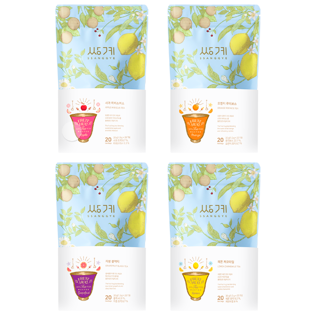 Fruit Hug Pouch 20 Tea Bags - Choose 1 of 4 Flavors