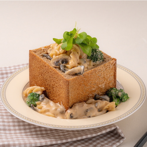 Nenia Organic Whole Wheat Cube Bread 250g - Korean Wheat Handmade Soft Bread Meal Substitute