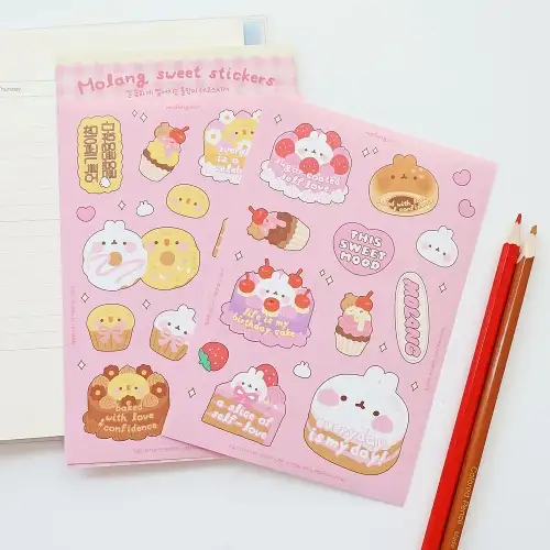 Molang Sweet Removable Stickers — 2