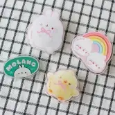 Molang Round Hand-Drawn MagSafe Acrylic Smart Tok — 4