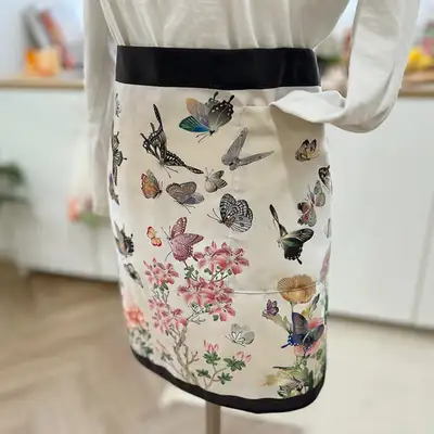 J-Art 韓國紀念品 精美圍裙 花蝶圍裙
