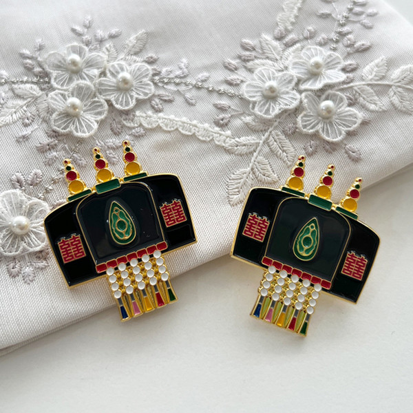 J-Art Korean Traditional Bridal Coronet Brooch & Badge - Korean Souvenir Gift for Foreigners