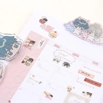【花が散る池】花散淵 ウェブトゥーン デコステッカー+ポストカード 1種｜ウェブトゥーングッズ