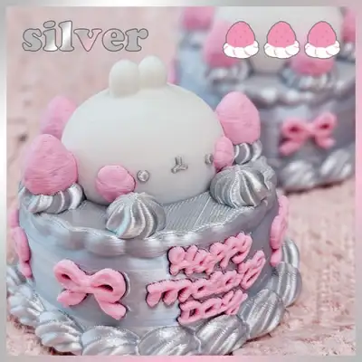 【15周年】モーラン 3Dプリント フィギュア:シャイニングシルバーケーキ
