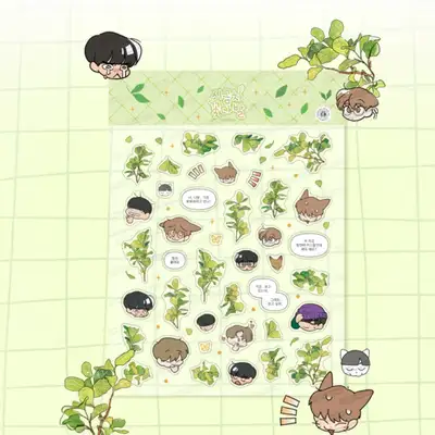 【ほうれん草ブーケ】ウェブトゥーン デコステッカー(限定版)|ウェブトゥーン グッズ|