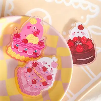モーラン ケーキ アクリルマグネット