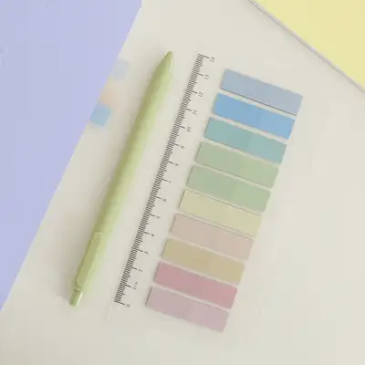 胶片旗帜粉彩索引贴纸
