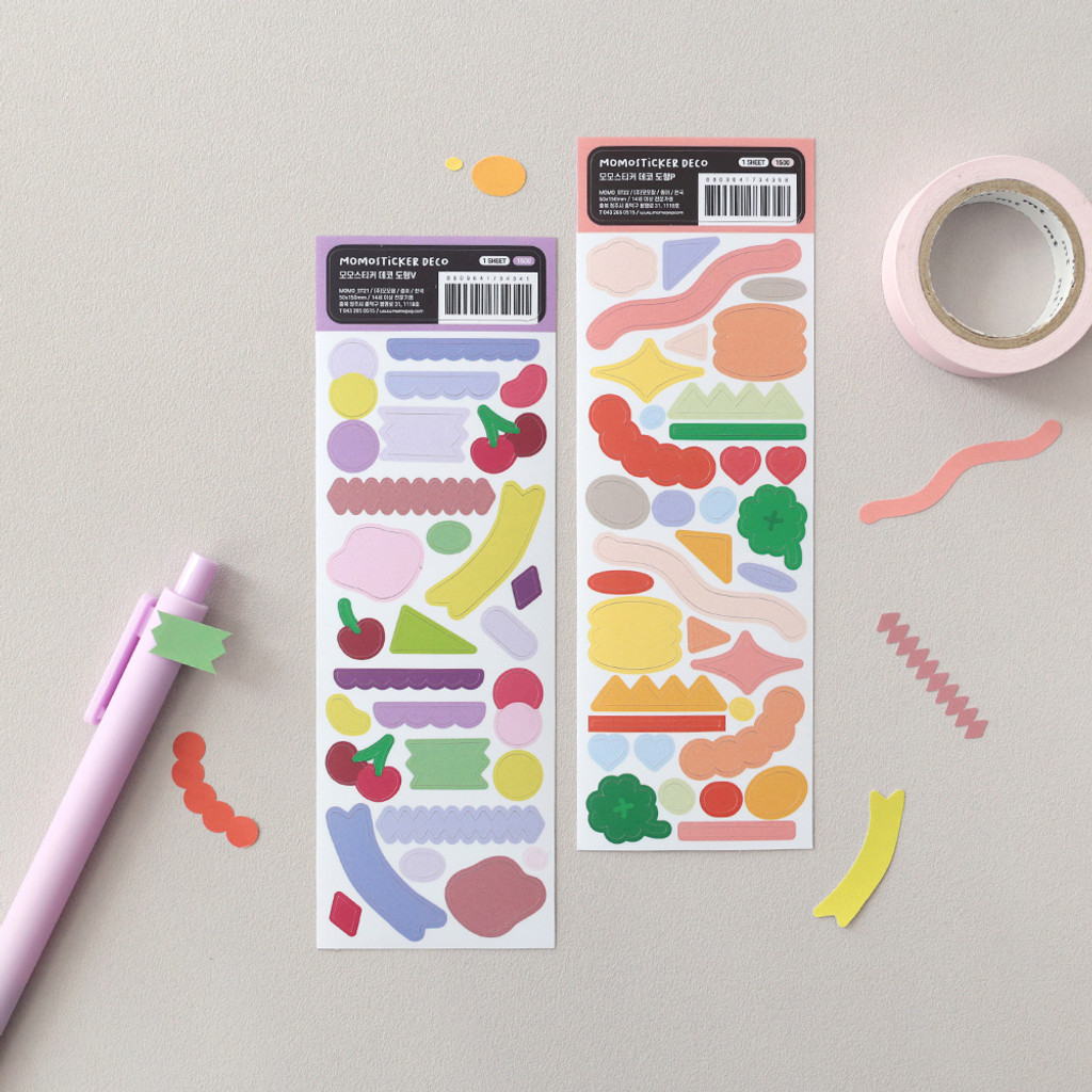 Momo Sticker Diary Decoration Shape Deco Sticker