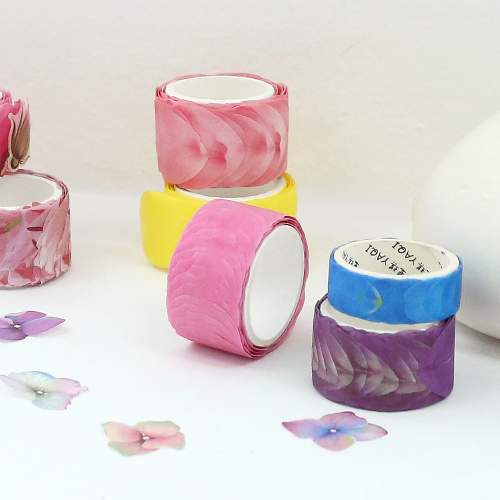 Petal-Shaped Flower Masking Tape 16 Types