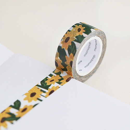 Momomate Jeju Sunflower Field Masking Tape