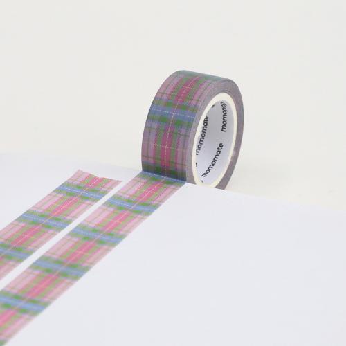 Momomate Tartan Check Spring Masking Tape