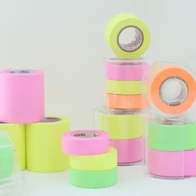 モモポップ メモロール 粘着 メモ紙 50mm 25mm 15mm 36種 ライム RK-50CH-LI