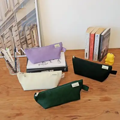 オーチェク キャンバス三角ペンケース ペンポーチ ペンシルケース 筆箱 VER.3