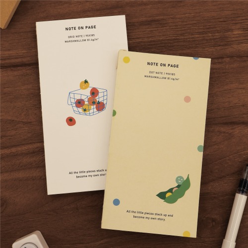 O-CHECK Note On Page Fountain Pen Handy Notebook