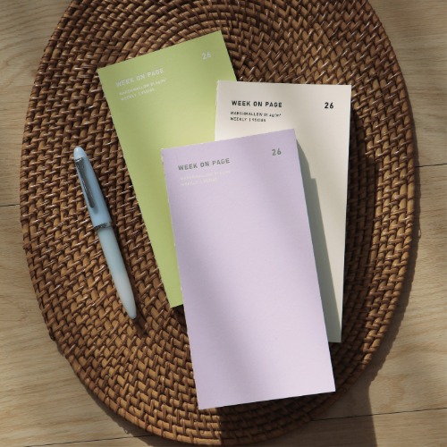 O'Check 2026 Dated Week-on-Page Fountain Pen Weekly Diary