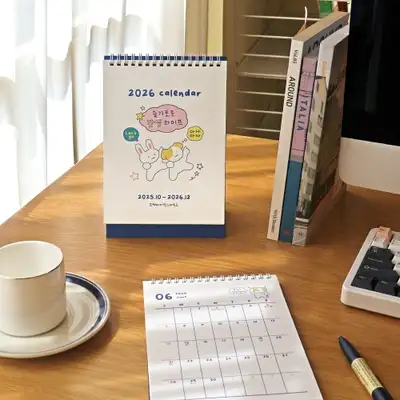 オーチェック 2026年 15ヶ月デスクカレンダー スマートな最高の人生