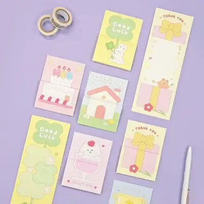 オーチェック ロングロング メッセージカード ミニ 便箋 セット