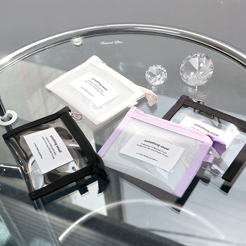 O-CHECK Daily Clear Card Wallet Something Usual Coin Purse Card Holder