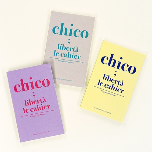O-CHECK Chico Liberta Mini Notebook (Pocket Notepad Half-Half Grid Plain)