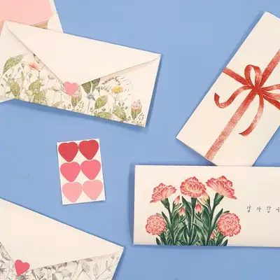 オーチェック メッセージ封筒セット カーネーション お小遣い封筒 祝儀金 母の日父の日