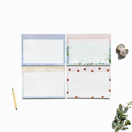 O-CHECK Grid B5 Notepad Horizontal Grid Blank