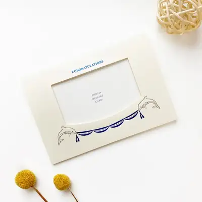 オーチェック フォトメッセージカード CONGRATULATIONS 祝いカード