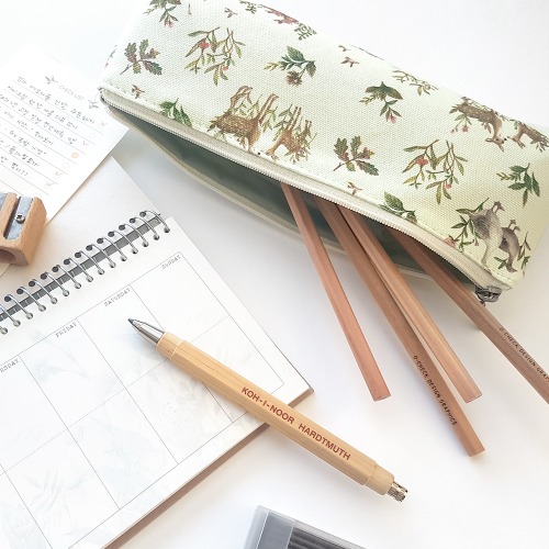 O-CHECK Pencil Case Canvas Pen Pouch_Harmony