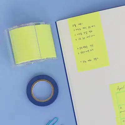 モモポップ グリッド モノメ メモロール 粘着 メモ用紙 50mm (2種)