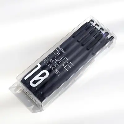 KACO ソフトジェルペン ブラック 10本セット 中性ペン 筆記具