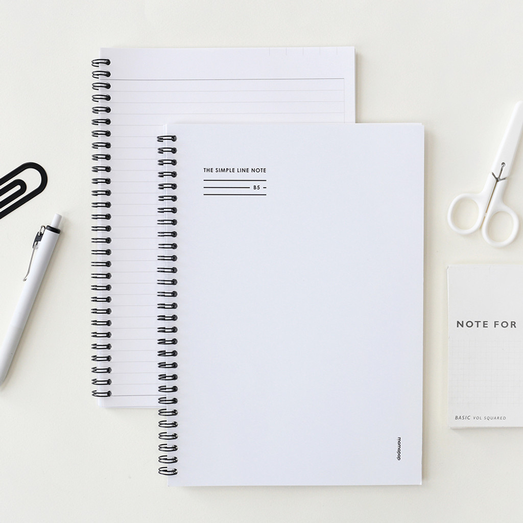 Momo Pop The Simple Spring Line Ruled B5 Writing Notebook