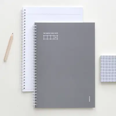 THE SIMPLE 春季网格方格笔记本 B5