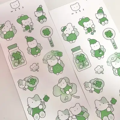 デコボコ | ビッグクローバー モノトーン ステッカー ver.3