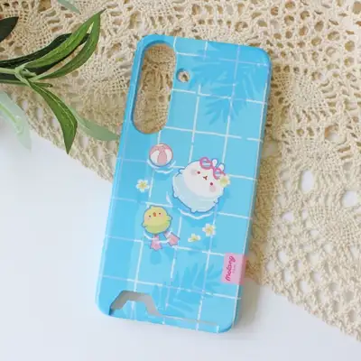 ぼソンモーラン&ピウピウ透明Zフリップケース
