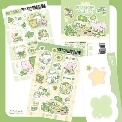 ウススス商店｜ラッキー探偵団ステッカーパック