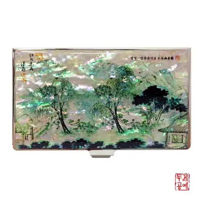정선《隐谷幽居图》便携名片夹