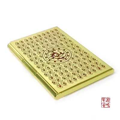 三足烏金屬名片夾[紅色]