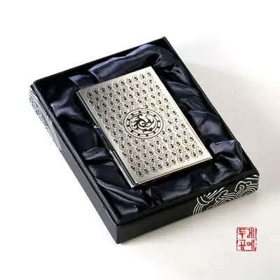 三足烏金屬名片夾[銀色]