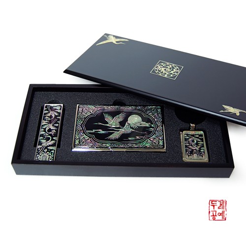 Mother-of-Pearl Office Supplies 3-Piece Set