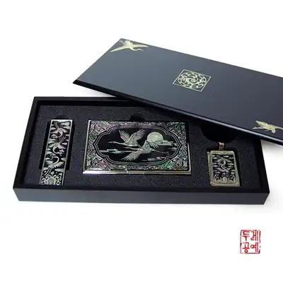 螺鈿辦公用品3件套裝